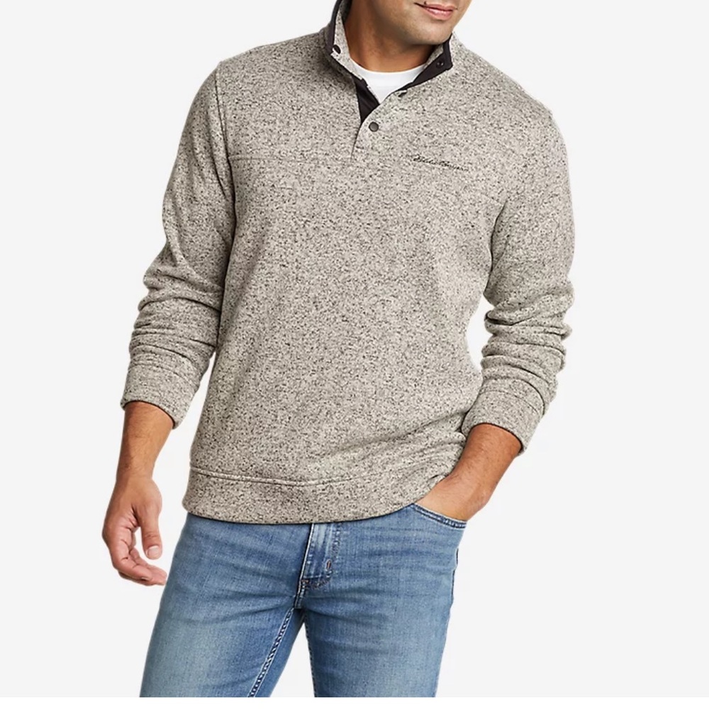 Eddie Bauer Radiator Fleece Snap-Front Pullover Men’s size XL